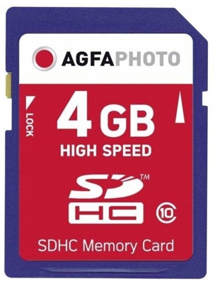 AgfaPhoto 10424 4GB SDHC 4 GB SDHC Class 10 MLC Blue Secure Digital
