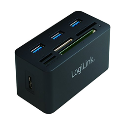 LogiLink 3 Port USB 3.0 Hub/Cardreader (CR0042) precio