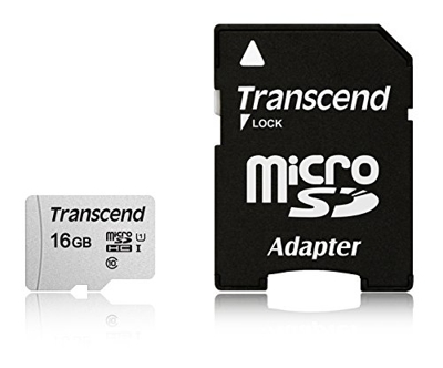 Transcend 300S microSDHC 16GB with adapter
