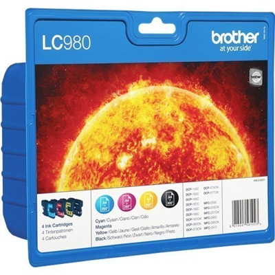 LC-980VALBPDR cartucho de tinta Original Negro, Cian, magenta, Amarillo Multipack 4 pieza(s)
