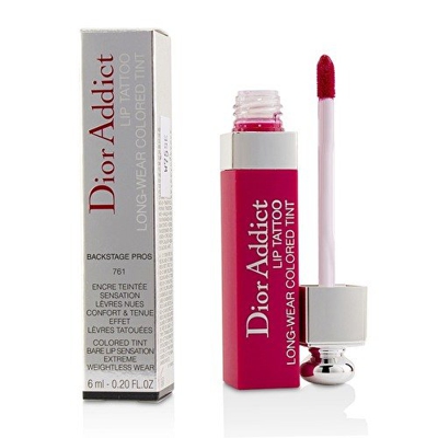 Dior Addict Lip Tattoo Tinte Con Color 761 Natural Cherry #E13d5d
