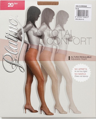 Platino - Panty De 20 Deniers De Mujer Con Altura Regulable