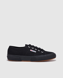 Superga - Zapatillas De Lona De Hombre De Color Negro características