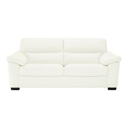 Natuzzi Editions - Sofá De Piel De 3 Plazas Monza Natuzzi Blanco en oferta