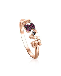 Detalles de la oferta de Tous - Anillo San Valentín Love De Vermeil Rosa Con Rubí Y Espinela Tous - Anillo San Valentín Love De Vermeil Rosa Con Rubí Y Espinela precio