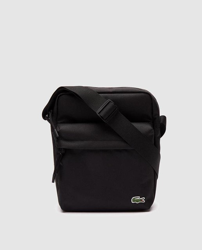Lacoste - Bandolera Grande De Hombre En Negro Con Cremallera precio