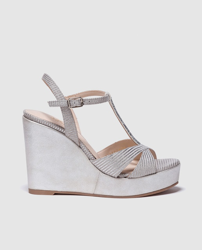 Lodi - Sandalias De Cuña De De Color Plata Con Efecto Metalizado, precio y  características - Shoptize