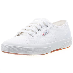 Superga - Zapatillas De Lona De Mujer De Algodón Blancas características