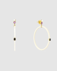 Tous - Pendientes Glory De Resina Con Plata Vermeil Y Gemas precio