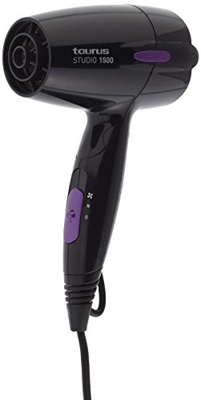 Secador de pelo plegable Taurus Studio 1500 Negro