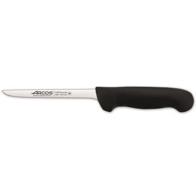 Cuchillo Deshuesador Arcos Colour - Prof  294125  de acero inoxidable y mango ergonómico - Negro