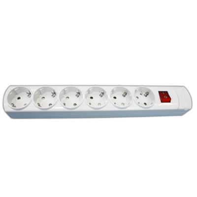 Base múltiple con interruptor de 6 tomas 16A/250V sin cable Con protector infantil. 36.143/SC Electro DH.  8430552128495