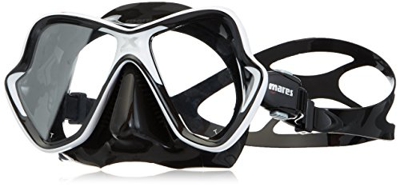 Mares X-Vision - Máscara de Buceo Unisex, Unisex, Color Negro/Blanco, tamaño Talla única