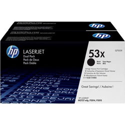 PACK 2 TONER NEGRO Q7553XD 7553XD 53XD XL ORIGINAL HP HEWLETT PACKARD GENUINE características