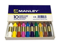Ceras Manley 10 Colores 6cm =000330= precio