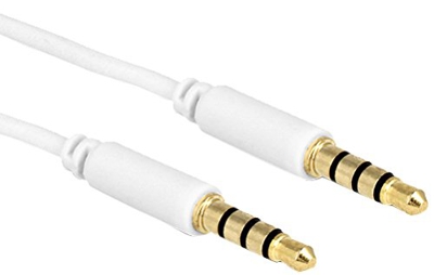 3.5mm - 3.5mm, 0.5m cable de audio 0,5 m 3,5mm Blanco