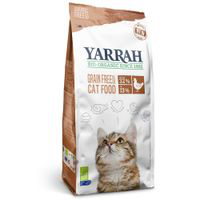 Yarrah pienso sin cereales con pollo ecológico y pescado para gatos - 2,4 kg características