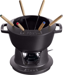 Juego de fondue negro, 20 cm, Fondues características