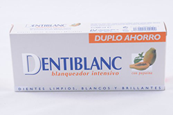 DENTIBLANC Dentífrico blanqueador INTENSIVO Pack doble en oferta