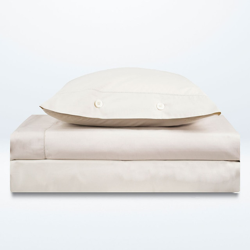 Bassols - Juego De Sábanas De Algodón Egipcio Tacto Beige Cama 150 cm en oferta