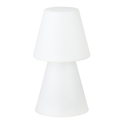New Garden - Lámpara De Mesa Exterior Con LED De Color Integrado Lola 20 Blanco