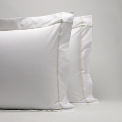 Yves Delorme - Funda De Cuadrante Rectangular Percal 200 Hilos Athena Perla 50 x 75 cm precio