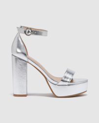 Fórmula Joven - Sandalias De Tacón De Mujer Formula Joven En Plata a un  precio más barato - Shoptize