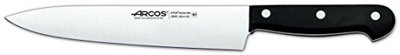 Cuchillo de Cocinero Arcos Universal 284804 de Acero Nitrum, con Mango de Polioximetileno y hoja de 20 cm en estuche