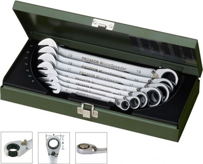 Juego de 7 llaves de trinquete MicroSpeeder Proxxon 23124