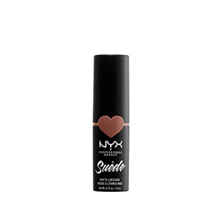 NYX PROFESSIONAL MAKEUP Barra de Labios Mate de Larga duración y Cobertura Total Suede Matte Lipstick Tono 2 Dainty Daze Color Nude, Mujer, Talla únic precio