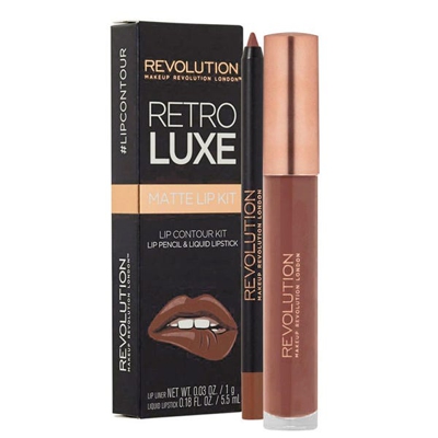 Luxe Kit Retro Matte Labios Noble #Ae6d5b