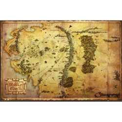 Póster The Hobbit Map características