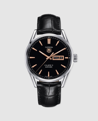 Tag Heuer - Reloj De Hombre Carrera WAR201C.FC6266 Automático De Piel Negro