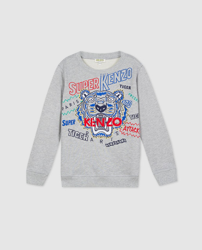 Kenzo Kids - Sudadera De Niño En Gris Con Print precio