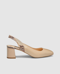 Zendra Basic - Zapatos De Salón De Mujer Destalonados De Color Natural características