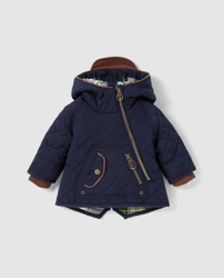 Bass 10 - Parka De Bebé Niño Acolchada En Azul Marino en oferta