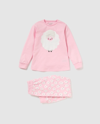 Cotton Juice - Pijama De Niña Rosa Con Ovejas características