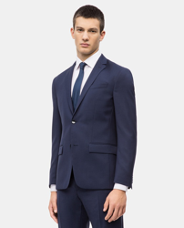 Calvin Klein - Chaqueta De Traje De Hombre Regular Liso Azul, precio y  características - Shoptize