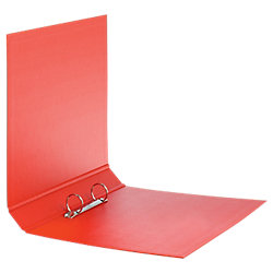 Carpeta Exacompta 40 mm liso cartón forrado con polipropileno 2 anillas A4 rojo en oferta