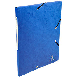 Carpeta de gomas Exacompta Scotten A4 azul cartulina 3 solapas 24 (a) x 32 (h) x 0 2 (p) cm 10 unidades precio
