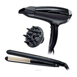 Pack Secador + Plancha de pelo, Remington D5215 + Remington S1510 en oferta