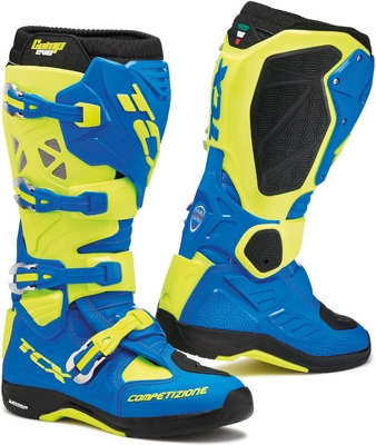TCX Comp Evo 2 Michelin Botas de Motocross Azul Amarillo 45