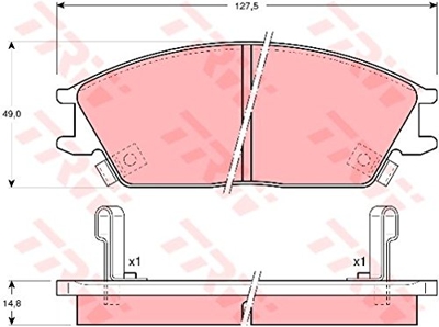 TRW GDB893 Pastillas de Frenos
