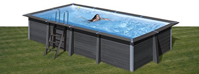 Piscina desmontable GRE de composite rectangular altura 124 cm KPCOR60