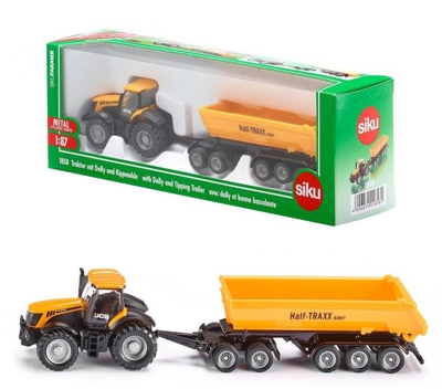 SIKU 1858 JCB mit Dolly und Kippmulde, Modellauto, Traktor, Farmer