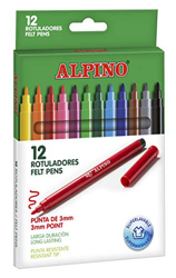 Alpino AR001002 - Pack de 12 rotuladores, colores surtidos precio