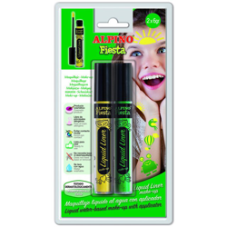 Alpino - Blister Maquillaje 2 Liquid Liner Amarillo & Verde en oferta