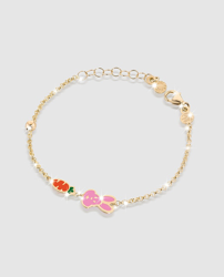 LeBebè - Pulsera Conejo Y Zanahoria En Oro LeBebé precio