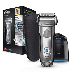 Braun Series 7 7898cc Mojado y Seco Afeitadora Eléctrica para Hombres - Plata (No Incluye el Líquido de Limpieza) en oferta