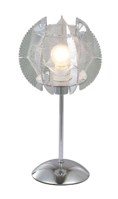 Lámpara de mesa Globo, Modelo  POLLUX acrílico cromo 21827